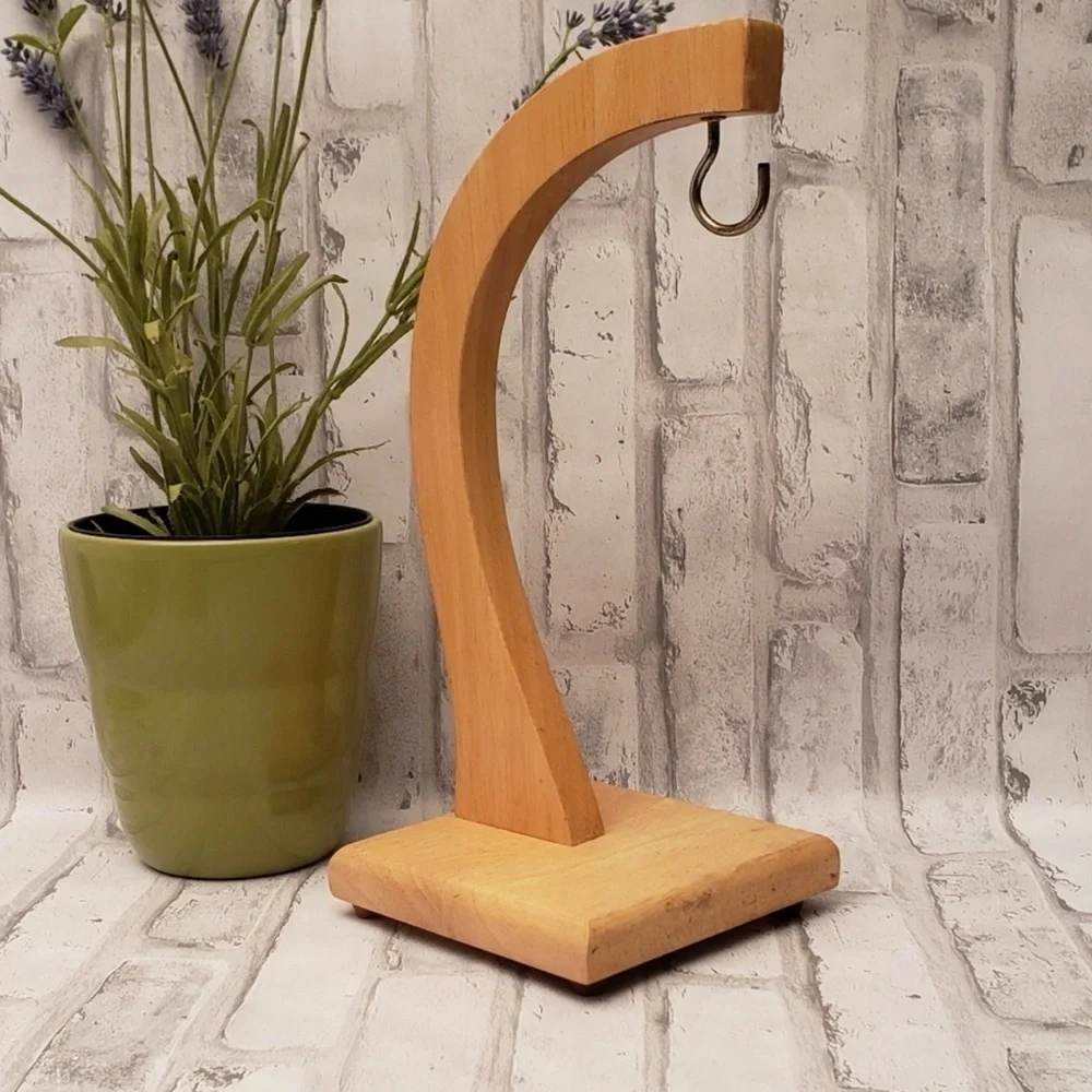Vintage Kamenstein Wood Banana Holder Stand Retro Countertop Fruit Kitchen Decor